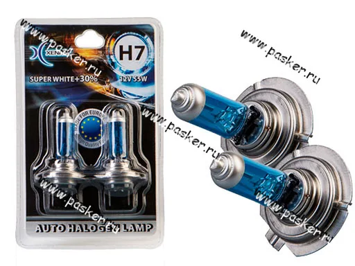 Лампа галоген 12V H7 55W PX26d Xenite Super White 2шт