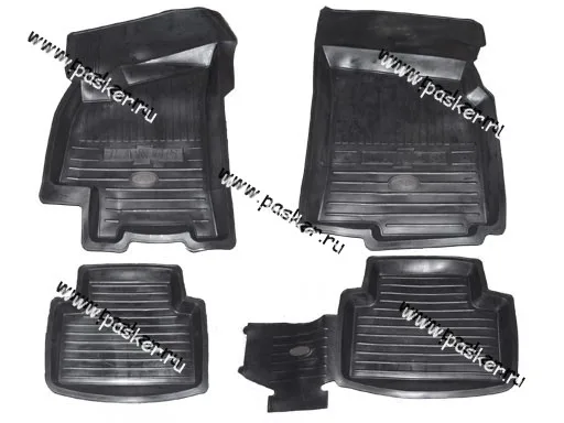 Коврики Chevrolet Lanos с 2005г резиновые AgateK