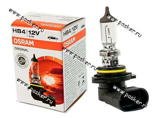 Лампа галоген 12V HB4 51W P22d OSRAM 9006