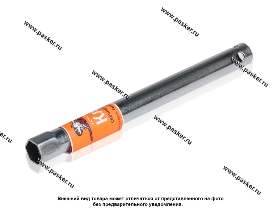 Ключ свечной 16мм 230мм резиновый фиксатор AIRLINE AK-S-03