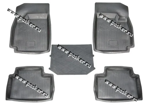 Коврики Chevrolet Lacetti с 2004г резиновые AgateK