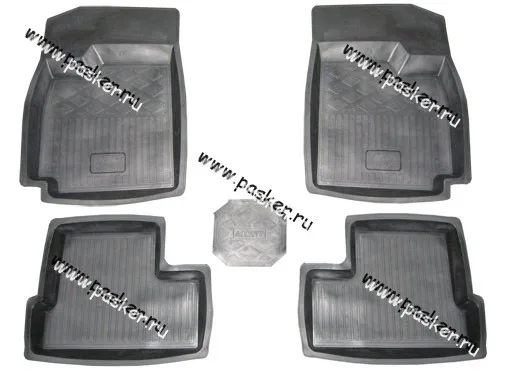Коврики Hyundai Accent с 1999г резиновые AgateK
