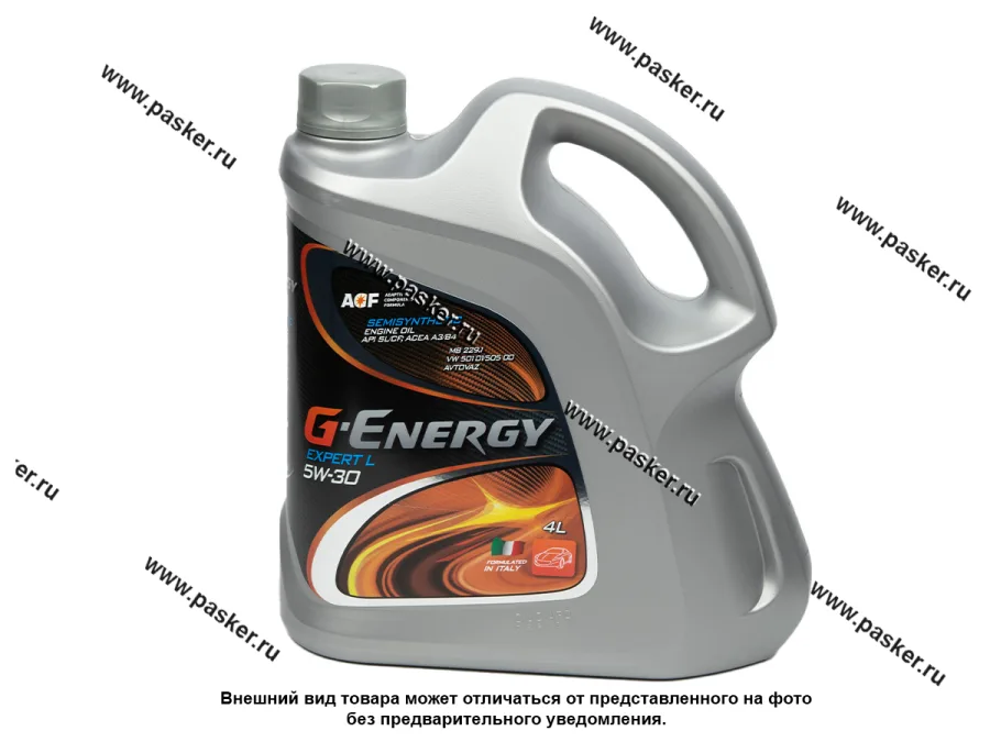 Масло G-Energy  5W30 Expert L API SL/CF ACEA A3/B3/B4 4л п/с