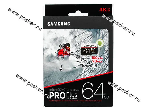 Карта памяти Micro SDXC   64Гб SAMSUNG PRO SDXC class10 UHS-I U3