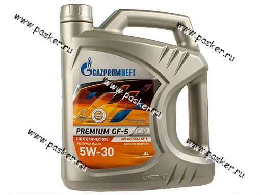 Масло Gazpromneft  5W30 Premium JK API SN ILSAC GF-5 4л син