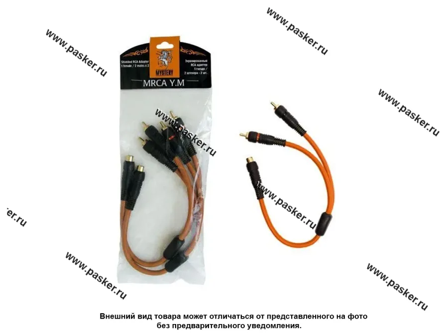 Кабель RCA Y-коннектор 1папа/2мамы 2ШТ MYSTERY MRCA Y.F