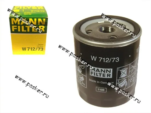 Фильтр масляный Ford Focus 2 1.8-2.0L MANN W712/73