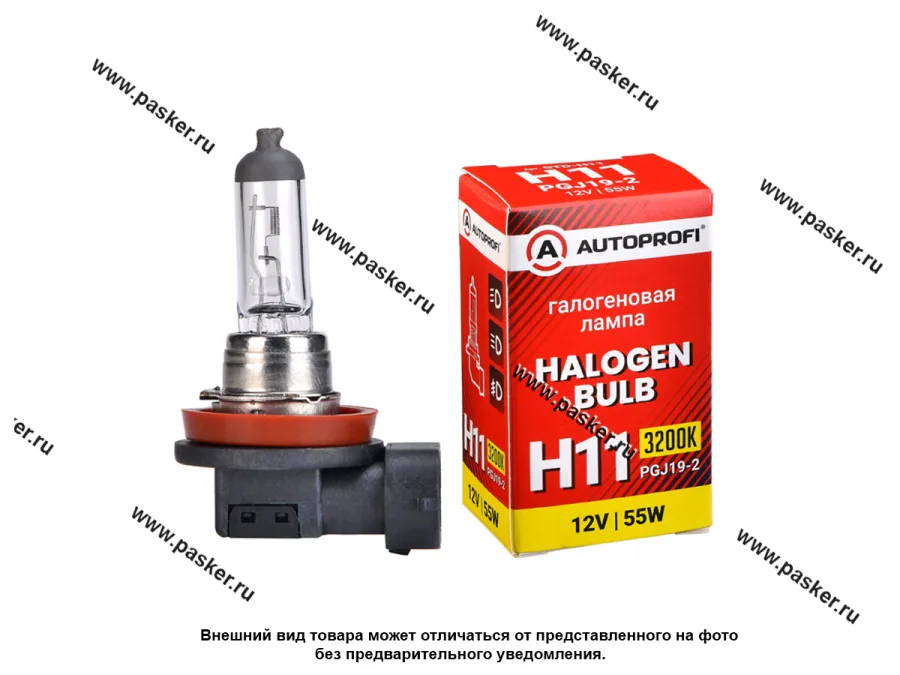 Лампа галоген 12V H11 55W PGJ19-2 AUTOPROFI STANDARD STD-H11