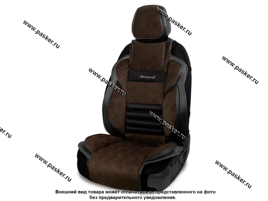 Накидка на сиденье AUTOPROFI Multi Comfort коричневый MLT-320PV BK/BR велюр