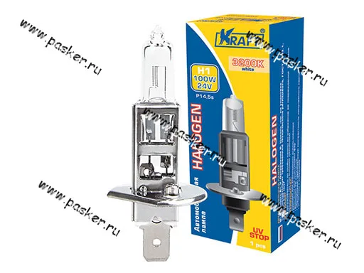 Лампа галоген 24V H1 70W P14.5s KRAFT 700002