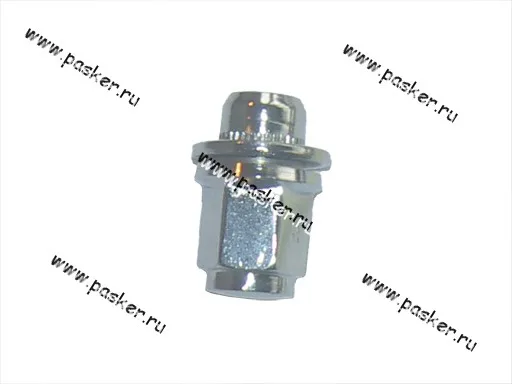 Гайка колесного болта М12х1,5х35 кл21 с кольцом хром