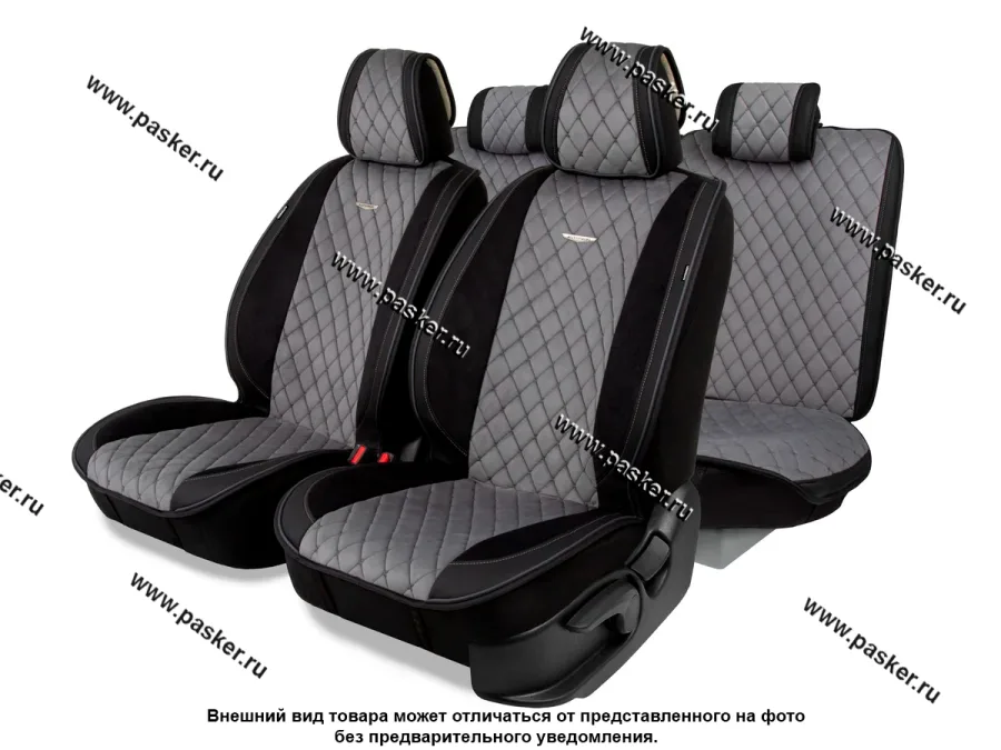 Накидки на сиденье DESIGNO GRN-1100 BK/BK алькантара эко-кожа черный