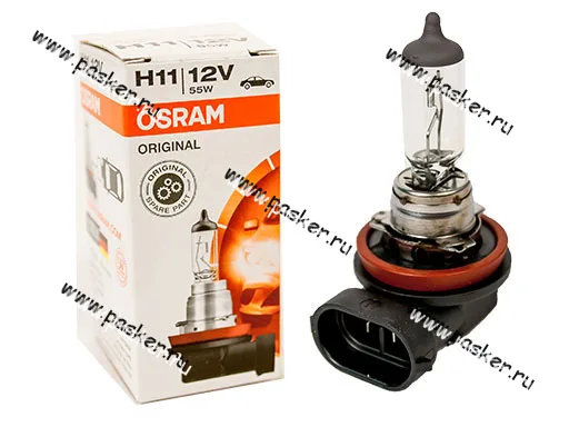 Лампа галоген 12V H11 55W PGJ19-2 OSRAM 64211