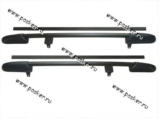 Багажник 2123 Chevrolet Niva рейлинги продольные на крышу + 2 поперечины черные