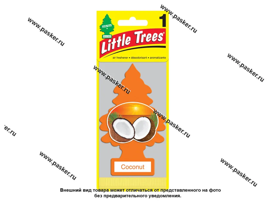Ароматизатор LITTLE TREES Елочка кокос