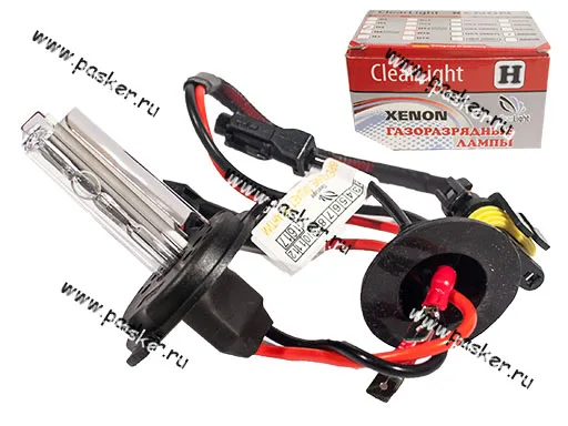 Лампа ксенон H4 12V 35W P43t ClearLight 6000K моно [упаковка 2 шт.]