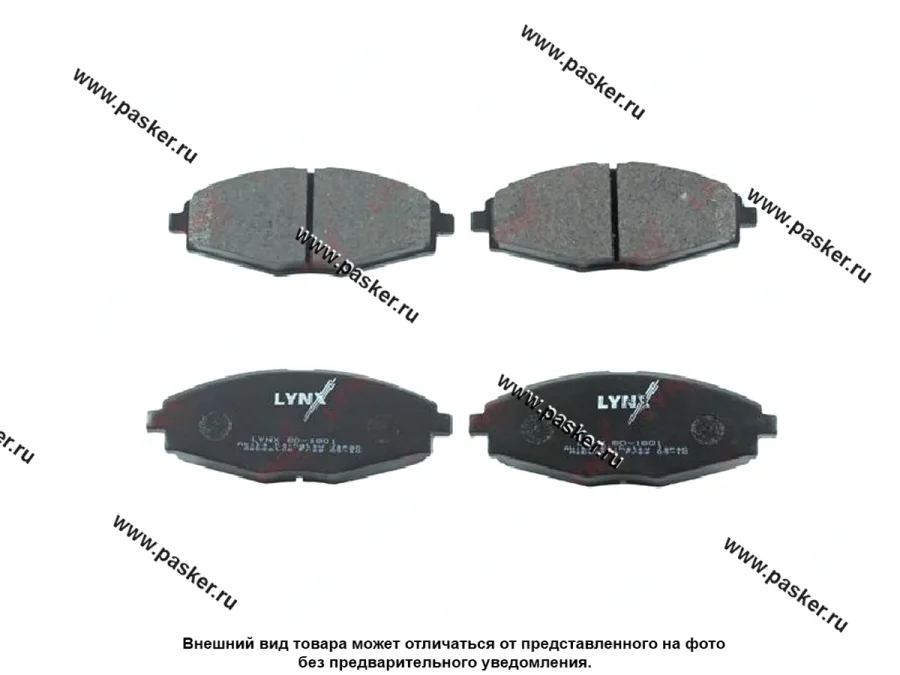 Колодки тормозные Daewoo Nexia c 2000г Matiz Lanos Chevrolet Spark передние LYNXauto BD1801