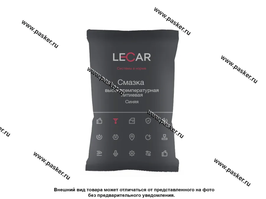 Смазка Литиевая LECAR 80гр синяя стик-пакет