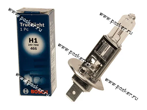 Лампа галоген 24V H1 70W P14.5s BOSCH 411