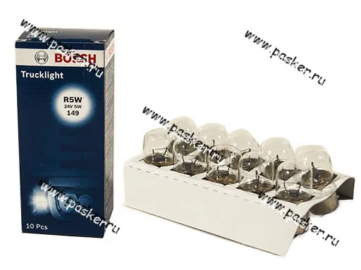 Лампа 24V5W BA15s BOSCH 510 [упаковка 10 шт.]
