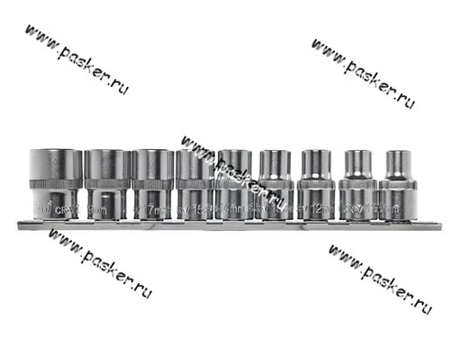 Головки торцевые 1/2  9 предметов 10-22 KRAFT 700312