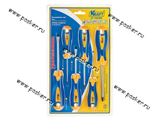 Отвертки 6 предметов KRAFT 700402