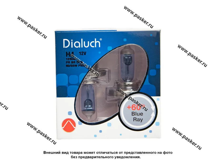 Лампа галоген 12V H4 60/55W P43t DiaLuch Prime +60%