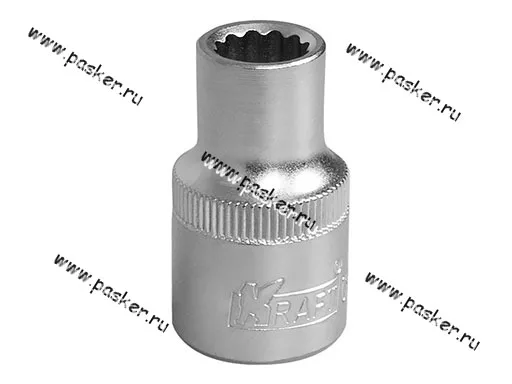 Головка торцевая 10 1/2 короткая 12-гранная KRAFT KT 700343