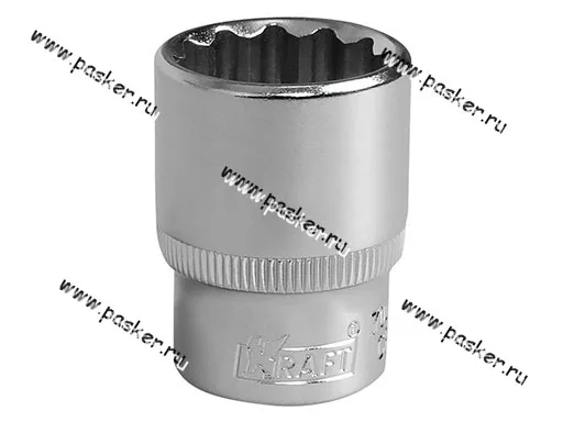 Головка торцевая 22 1/2 короткая 12-гранная KRAFT KT 700355