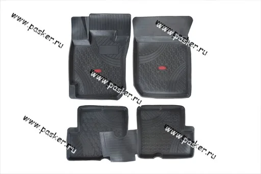Коврики Renault Duster 2WD с 2010г по 2015г резиновые AgateK
