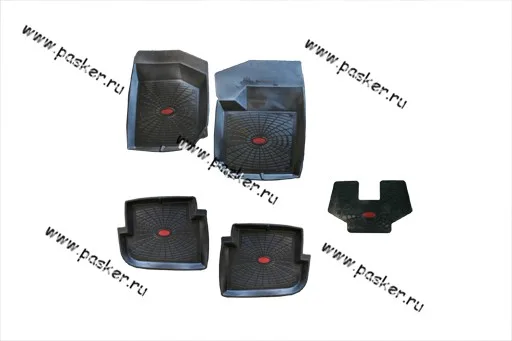 Коврики VW Polo седан с 2010г резиновые AgateK