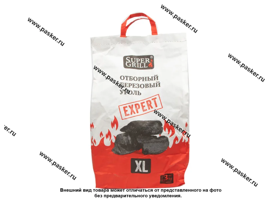 Уголь SuperGrill березовый 3кг