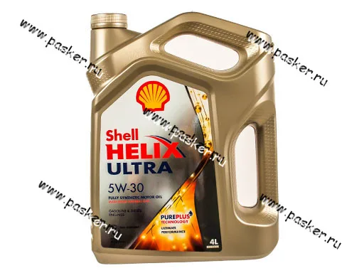Масло SHELL  5W30 HELIX ULTRA API SL/CF A3/B4 4л син 550046268/550046387