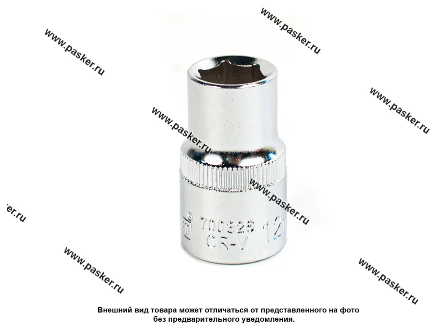 Головка торцевая 12 1/2 короткая 6-гранная KRAFT KT 700326