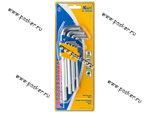 Ключи шестигранные  9 предметов 1,5-10 KRAFT 700569