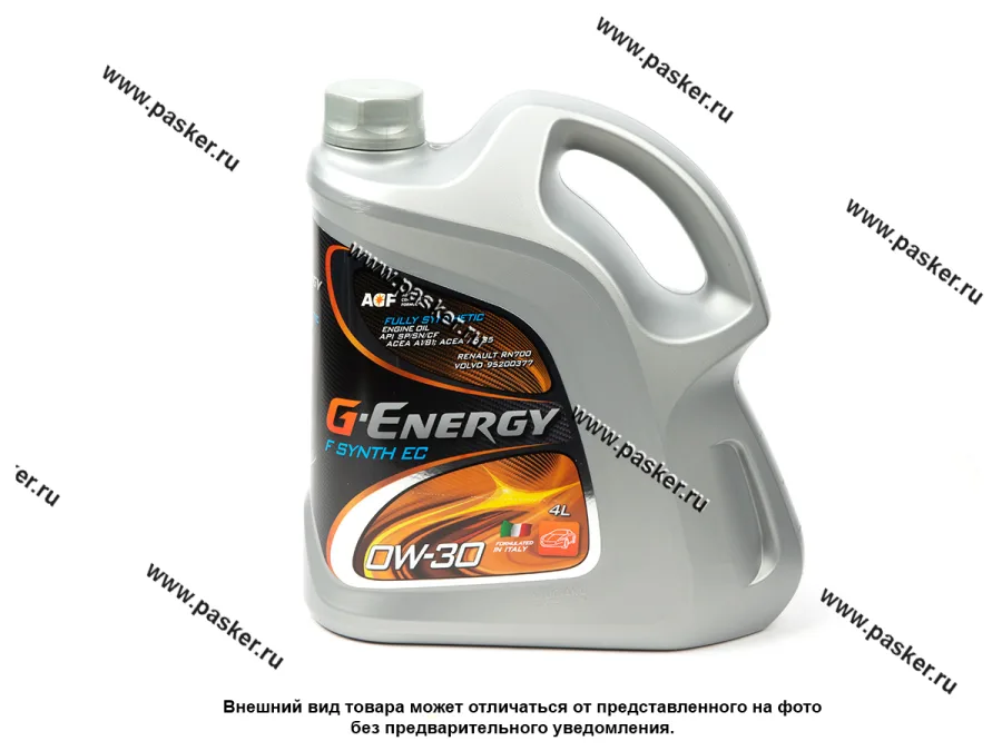 Масло G-Energy  0W30 F Synth EC API SP ACEA A5/B5 4л син