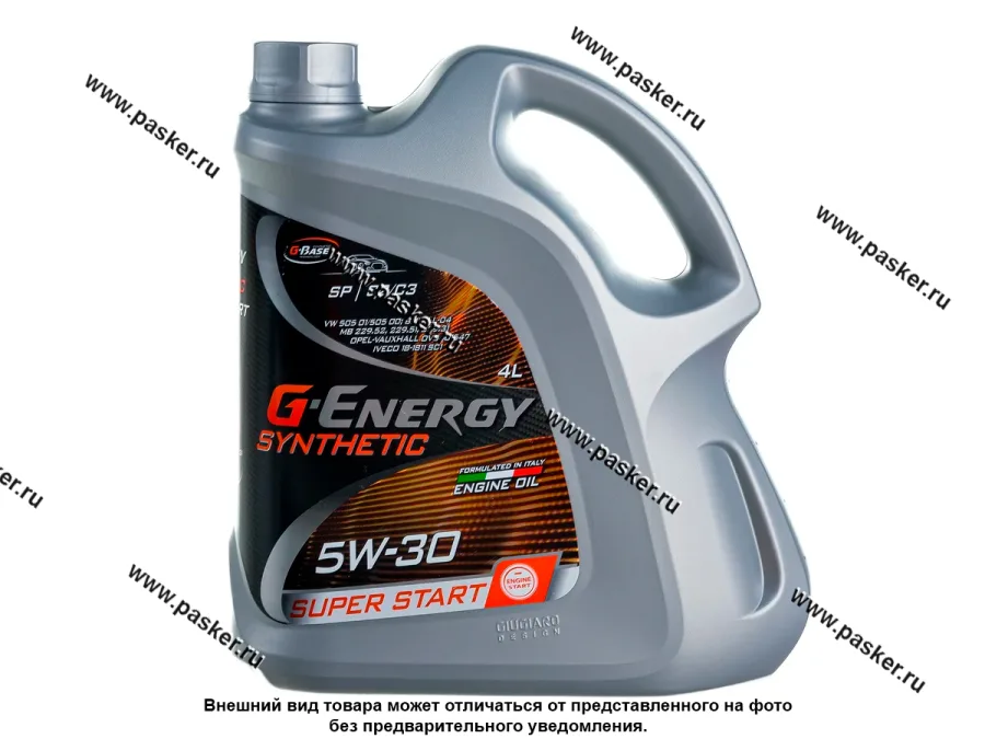 Масло G-Energy  5W30 F Synth API SP ACEA C2/C3 4л син
