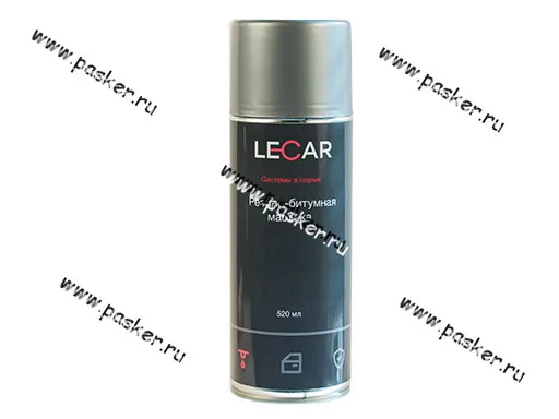 Антикоррозийная Мастика LECAR 520мл резинобитумная аэрозольная