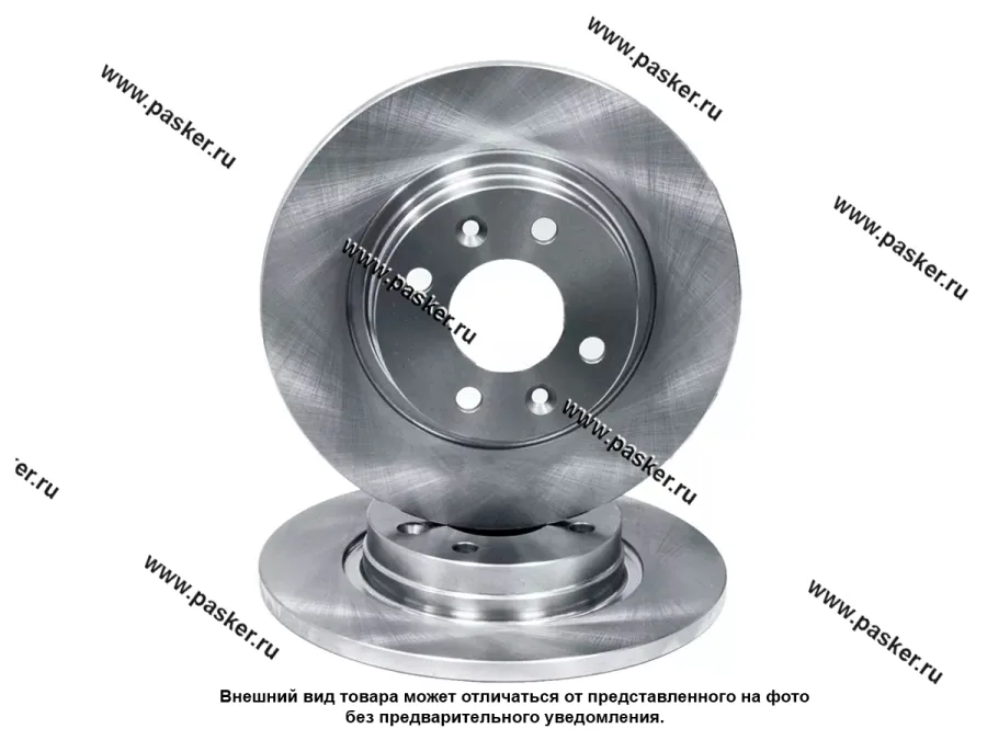 Диск тормозной Renault Logan Sandero Clio Megane FENOX передний без ABS TB215146O3 [упаковка 2 шт.]