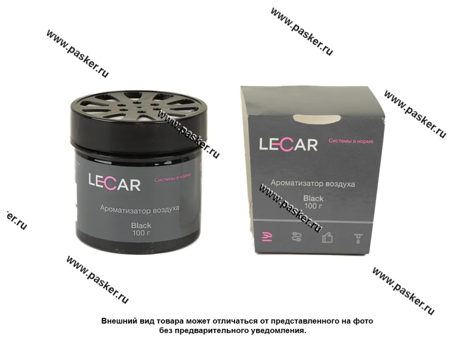 Ароматизатор LECAR гелевый Black 100 г