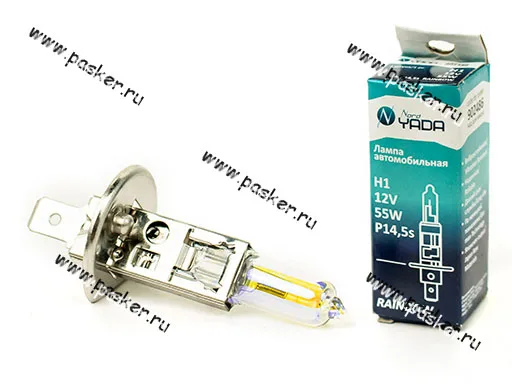 Лампа галоген 12V H1 55W P14.5s Nord YADA RAINBOW всепогодная