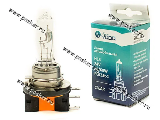 Лампа галоген 24V H15 20/60W PGJ23T-1 Nord YADA