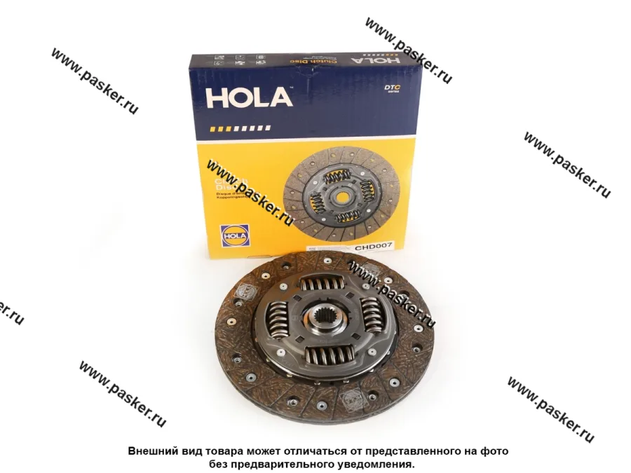Диск сцепления Hyundai Solaris i20 ix20, i30 Elantra KIA Rio II/III HOLA CHD007