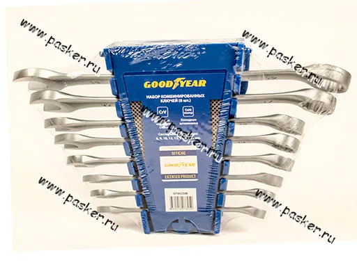 Ключи комбинированные  8 предметов 8-19 Goodyear GY002208