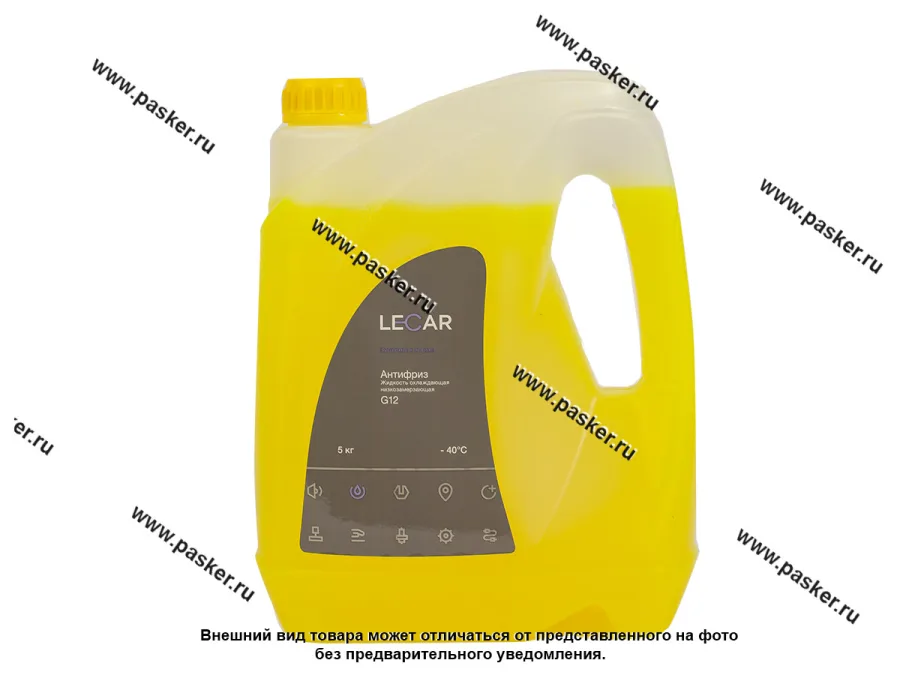 Антифриз LECAR G12  5кг желтый