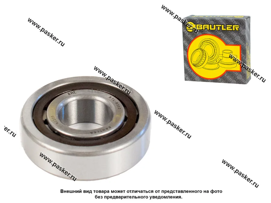 Подшипник КПП вторичного вала 2108-099 BAUTLER 42305/NJ305 BTL-B302
