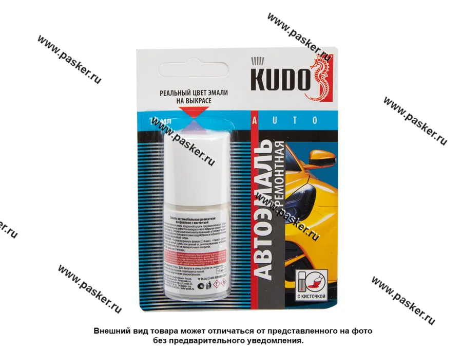 Краска 040 Toyota белая KUDO 15мл кисть