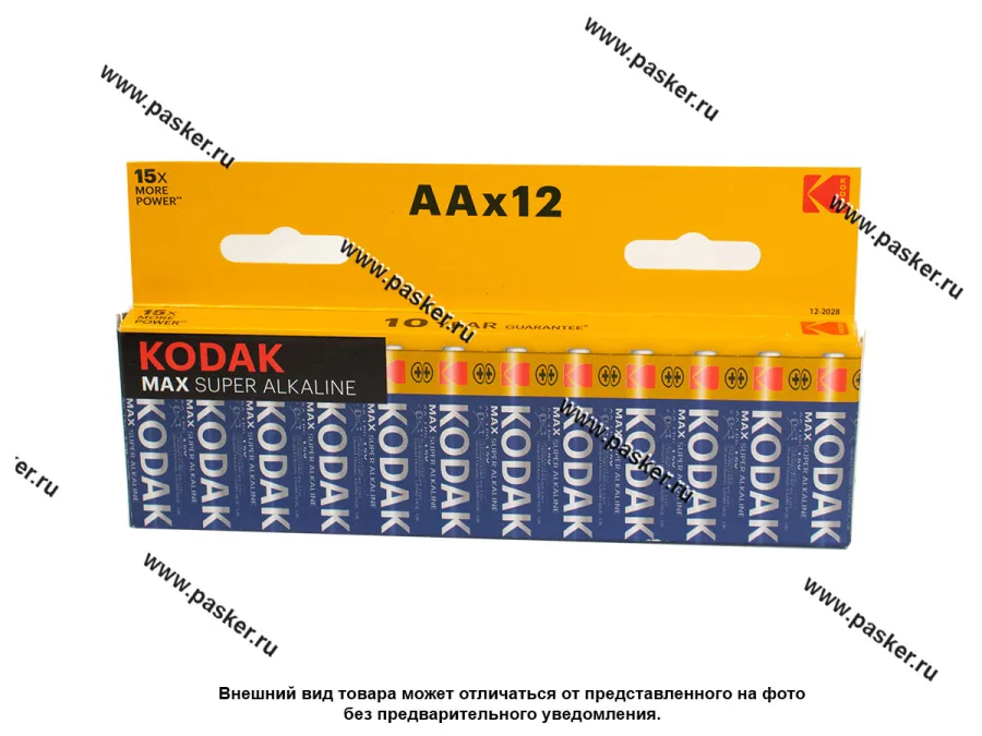 Батарейка KODAK LR6 AA BL-12 MAX [упаковка 12 шт.]