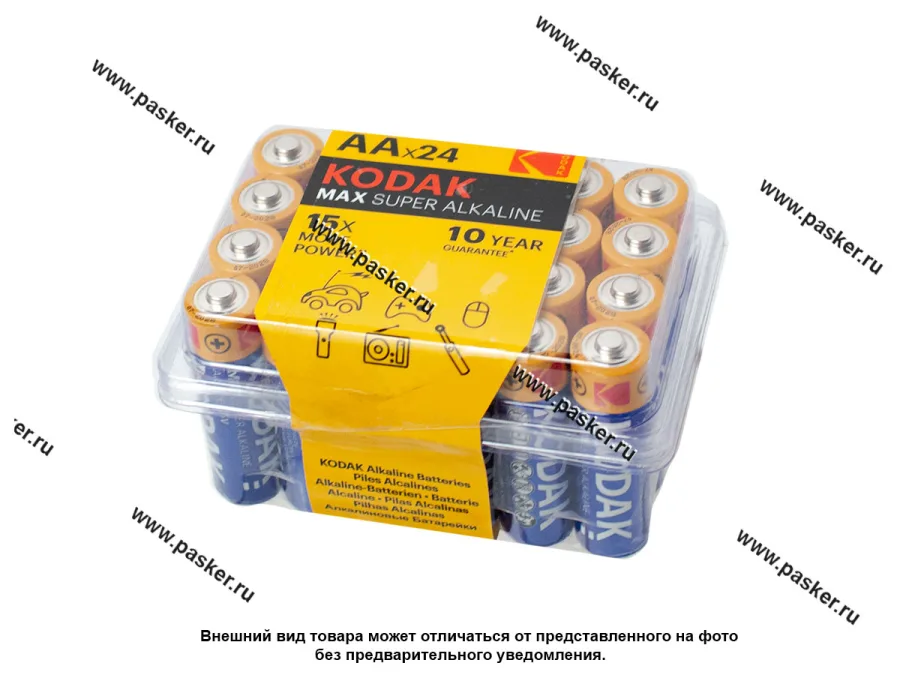 Батарейка KODAK LR6 AA BL-24 MAX [упаковка 24 шт.]