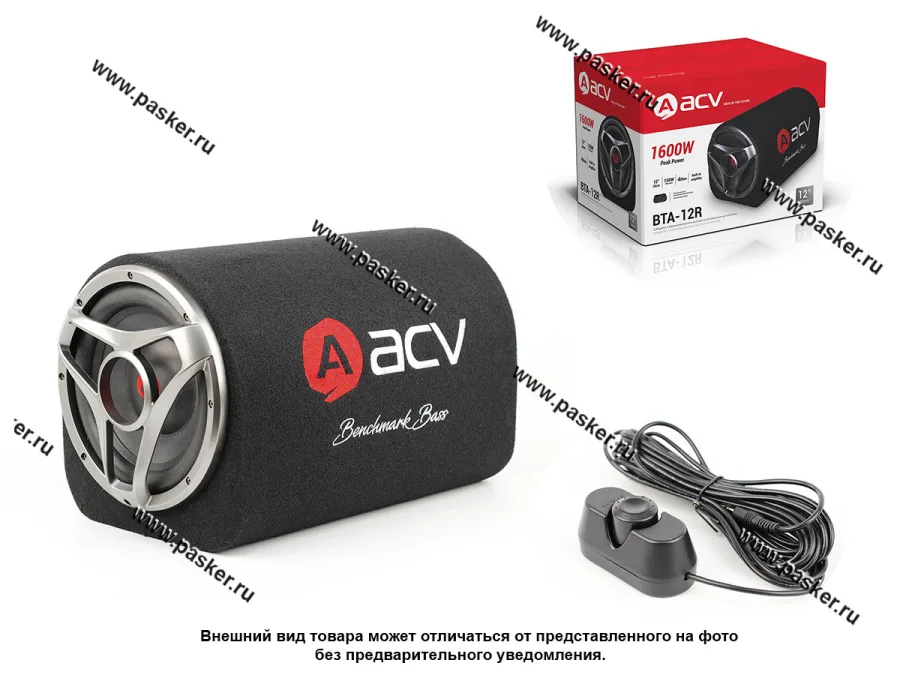 Сабвуфер активный ACV BTA-8R 1600Вт 200мм выносной бас буст